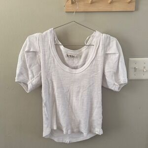 xs free people puff sleeve top